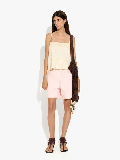 Top With 100% Linen Straps