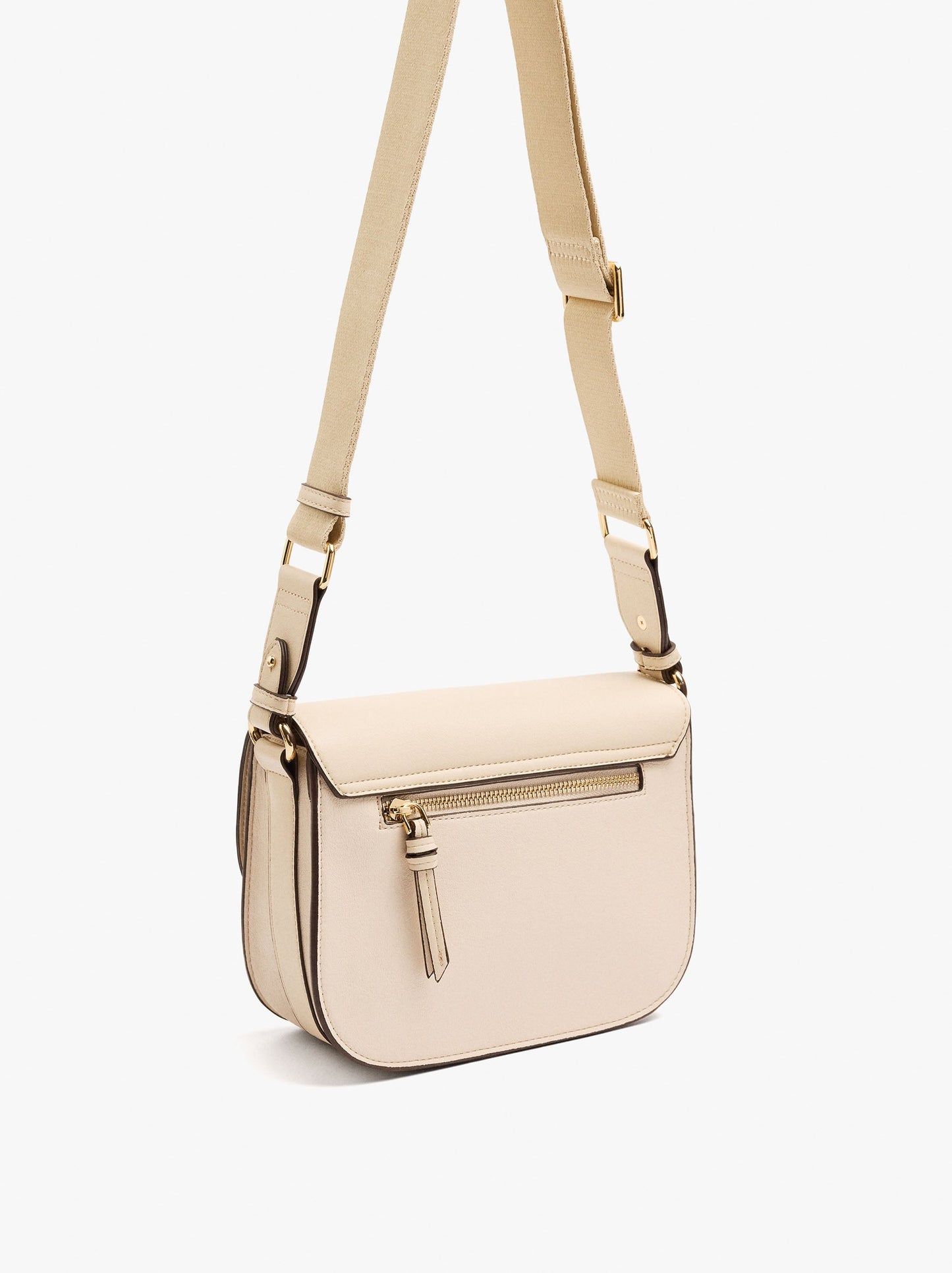 Color Block Crossbody Bag With Flap