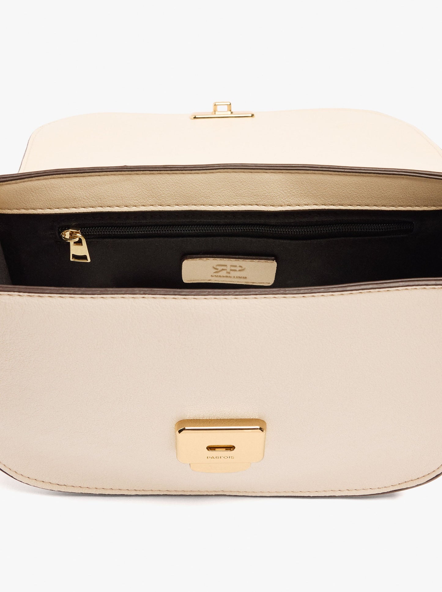 Color Block Crossbody Bag With Flap