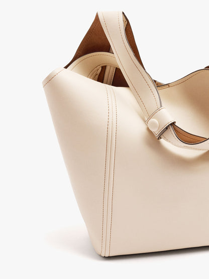 Shopper Bag With Topstitching