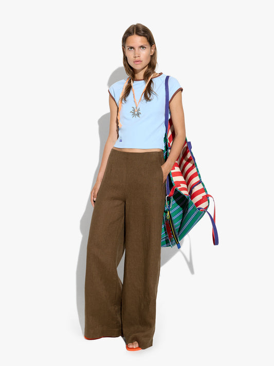 Plain Trousers 100% Linen