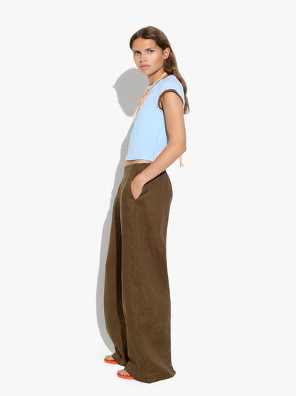 Plain Trousers 100% Linen