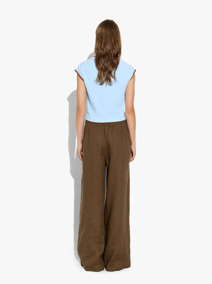 Plain Trousers 100% Linen
