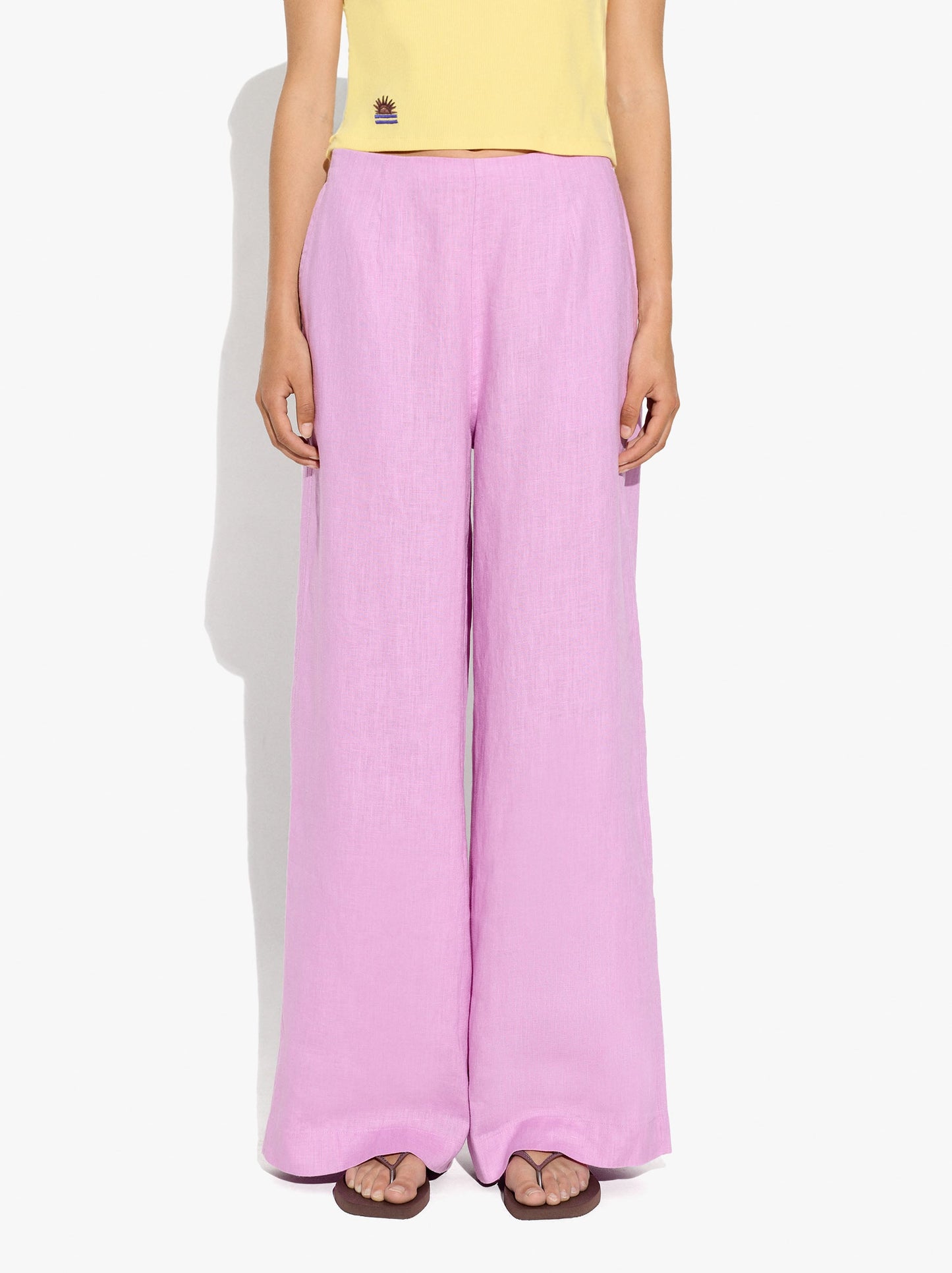 Plain Trousers 100% Linen