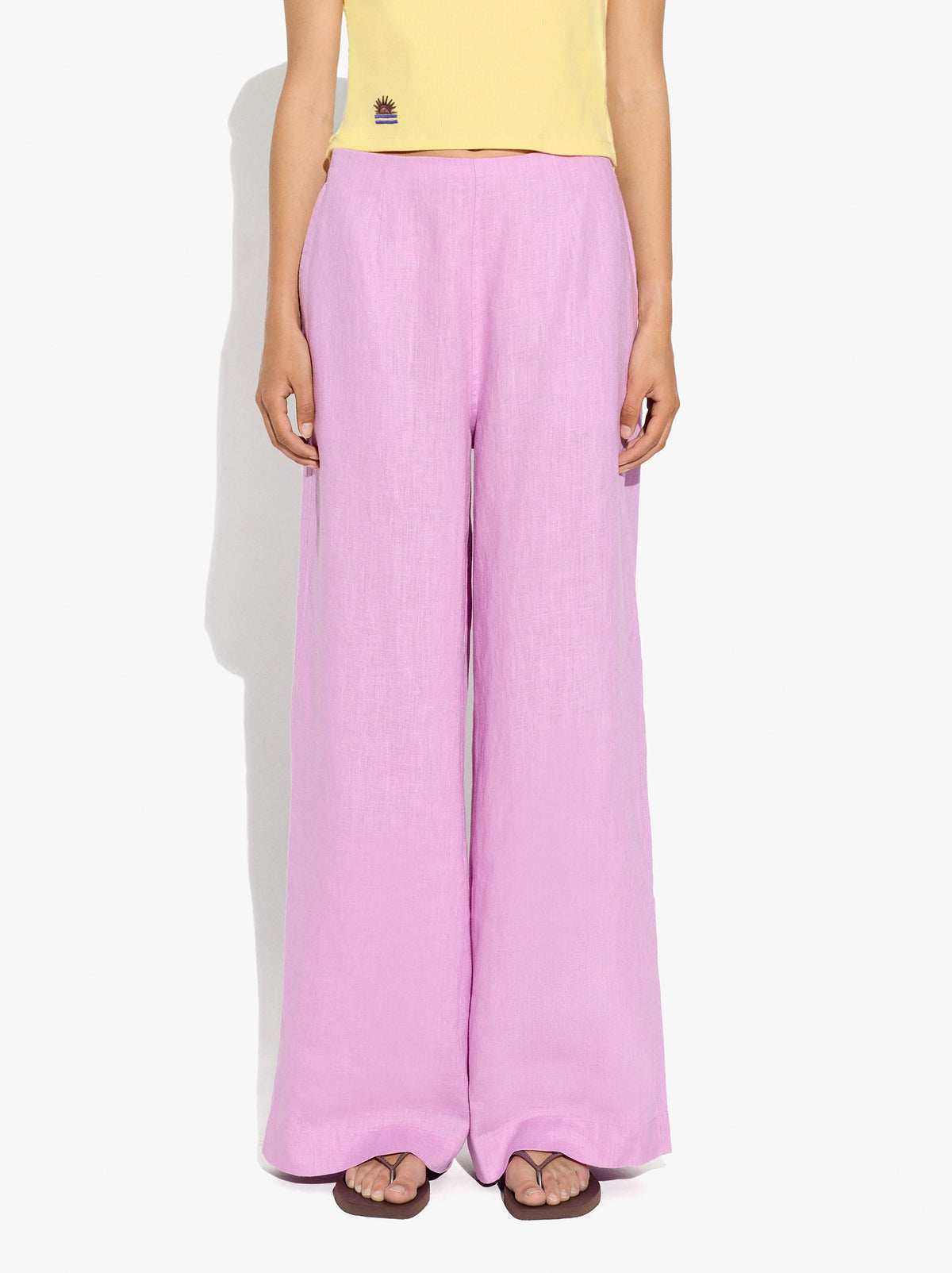 Plain Trousers 100% Linen