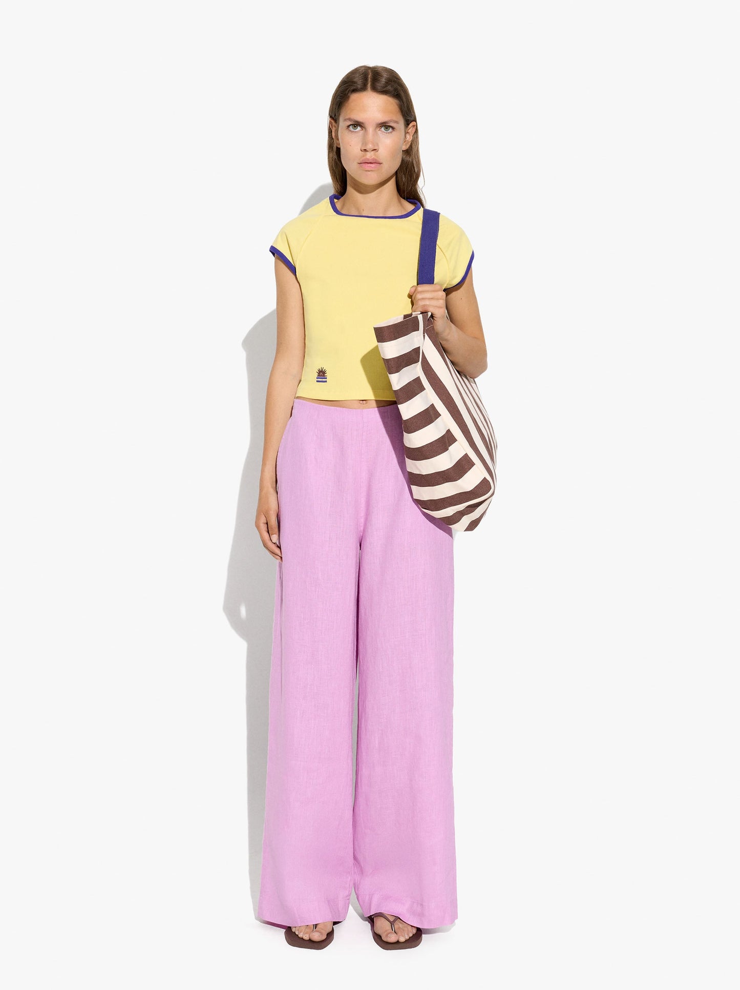 Plain Trousers 100% Linen