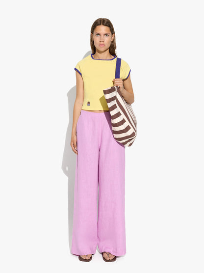 Plain Trousers 100% Linen