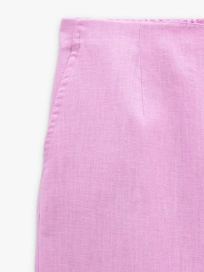 Plain Trousers 100% Linen