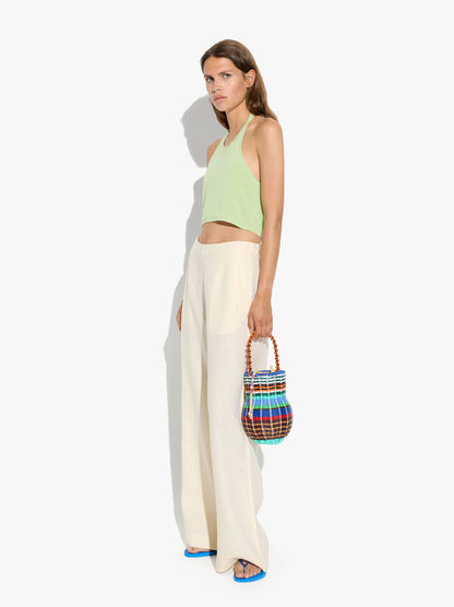 Plain Trousers 100% Linen