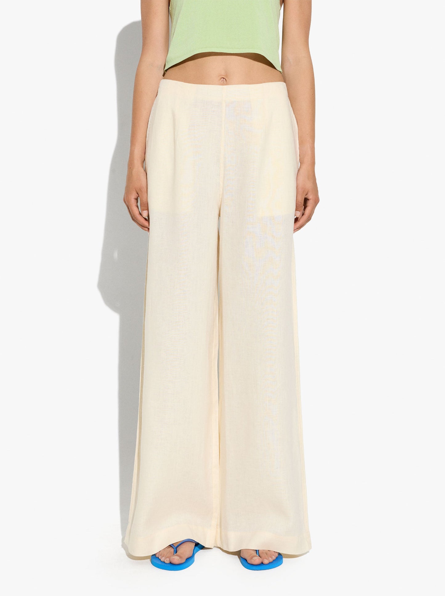 Plain Trousers 100% Linen