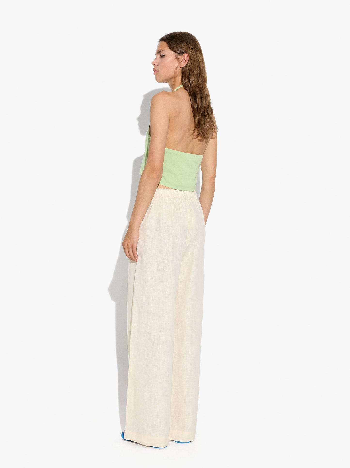 Plain Trousers 100% Linen