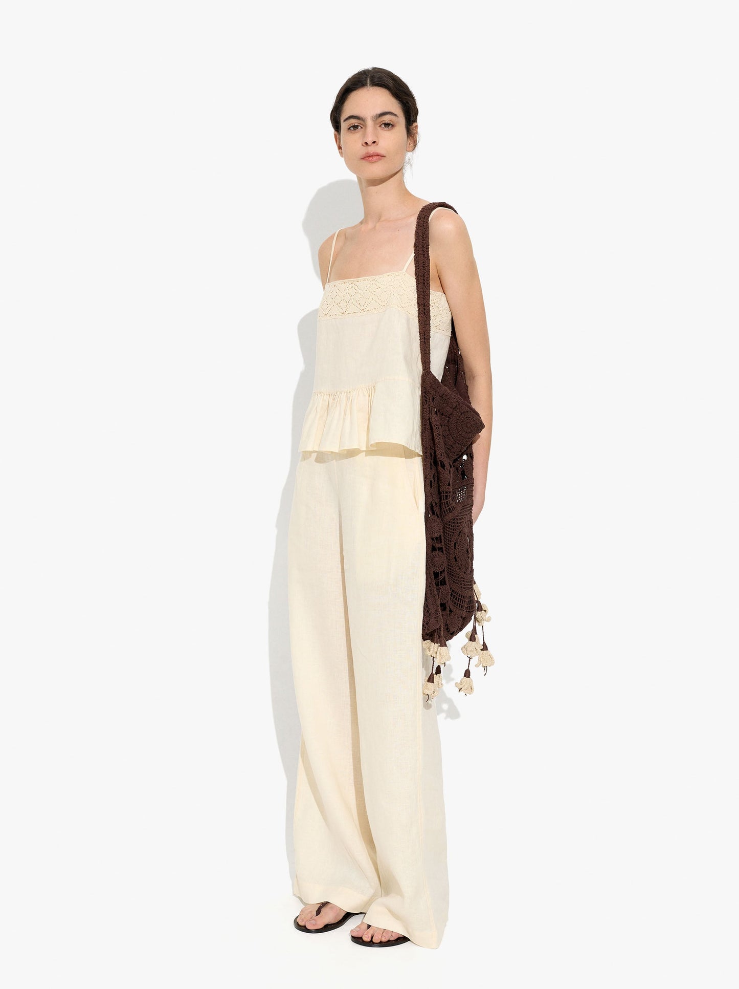 Plain Trousers 100% Linen