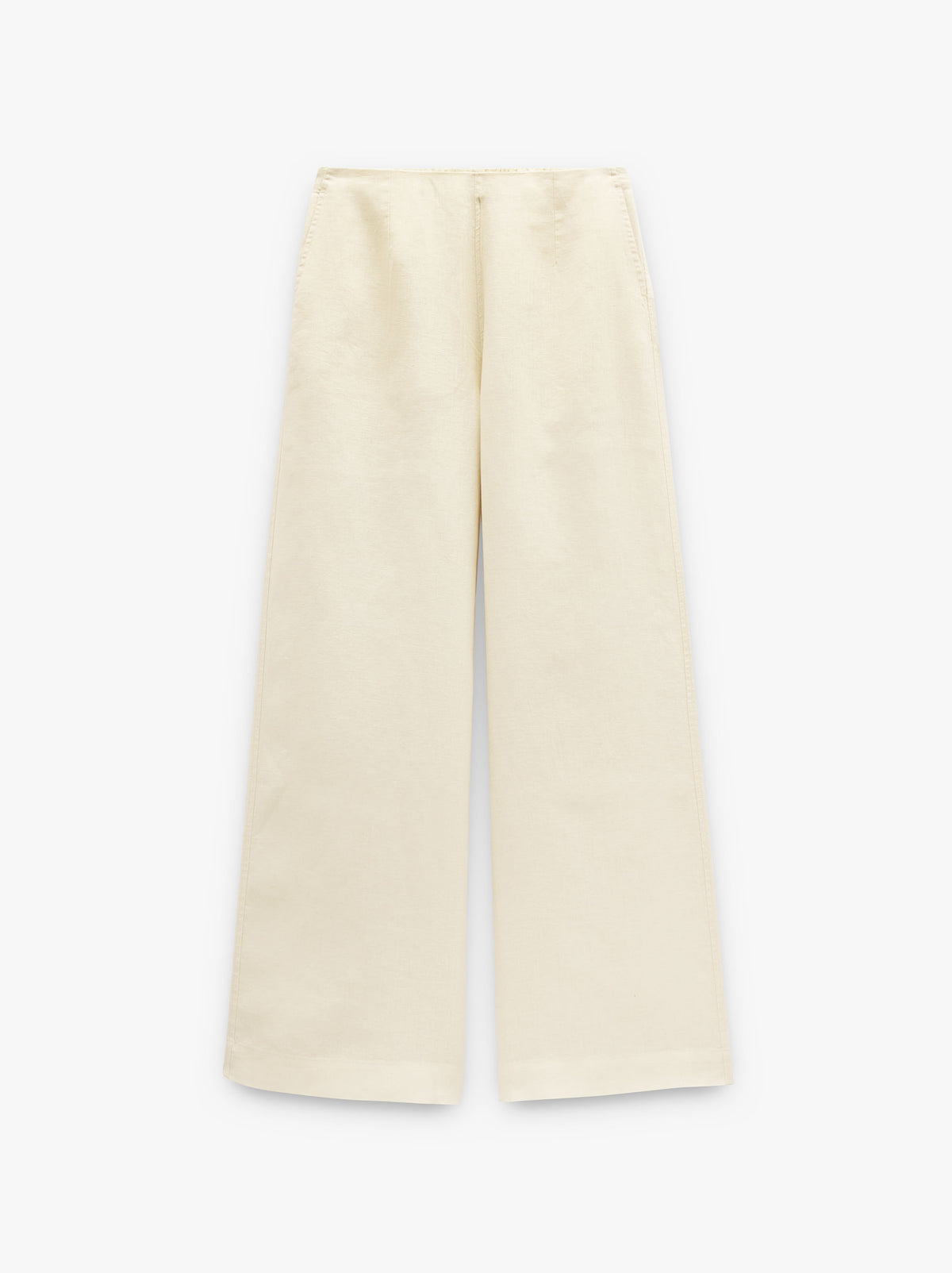 Plain Trousers 100% Linen
