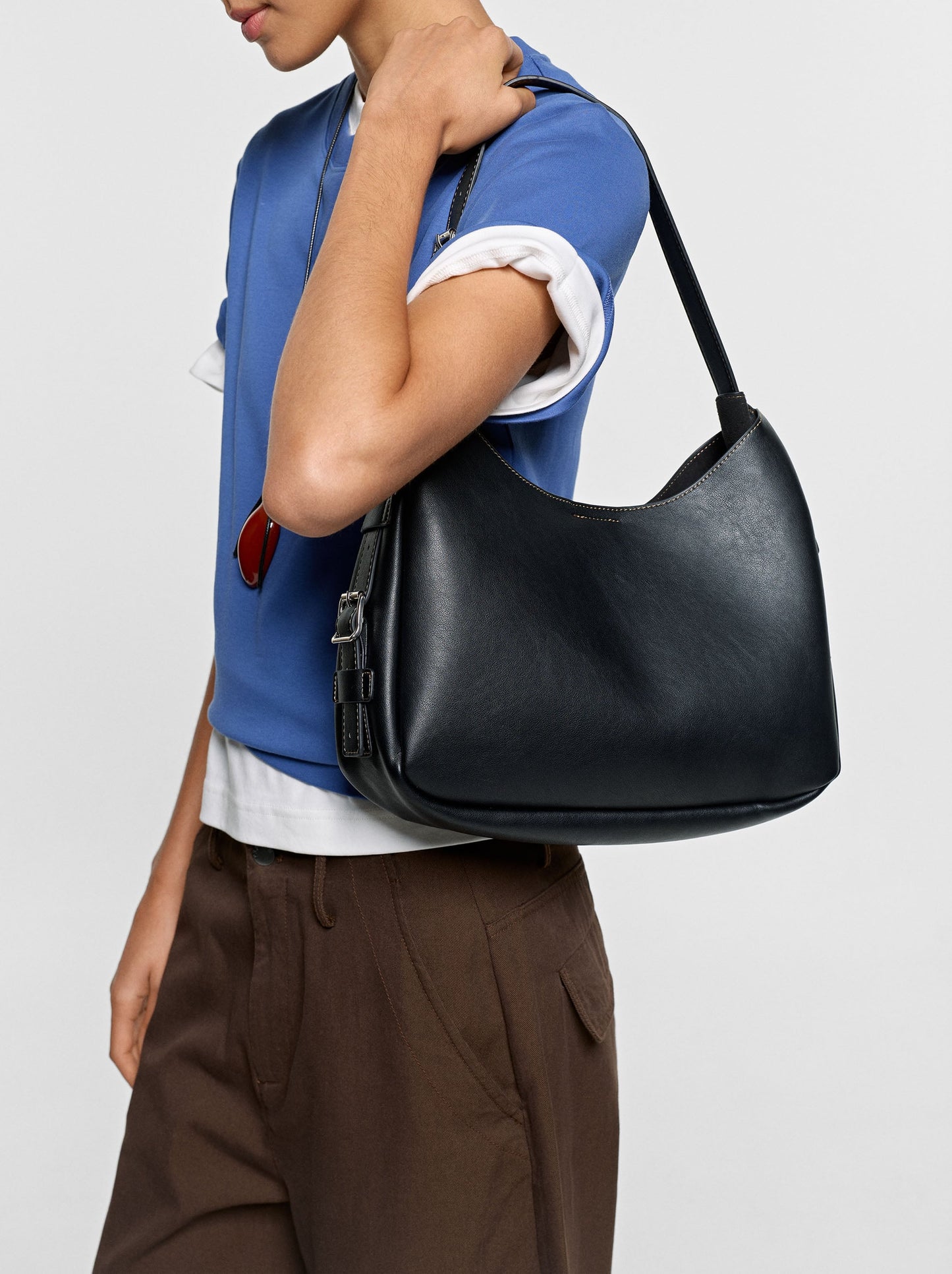 Plain Shoulder Bag