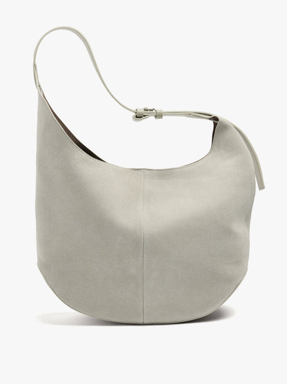 Rounded Leather Bag With Removable Bag