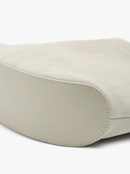 Rounded Leather Bag With Removable Bag