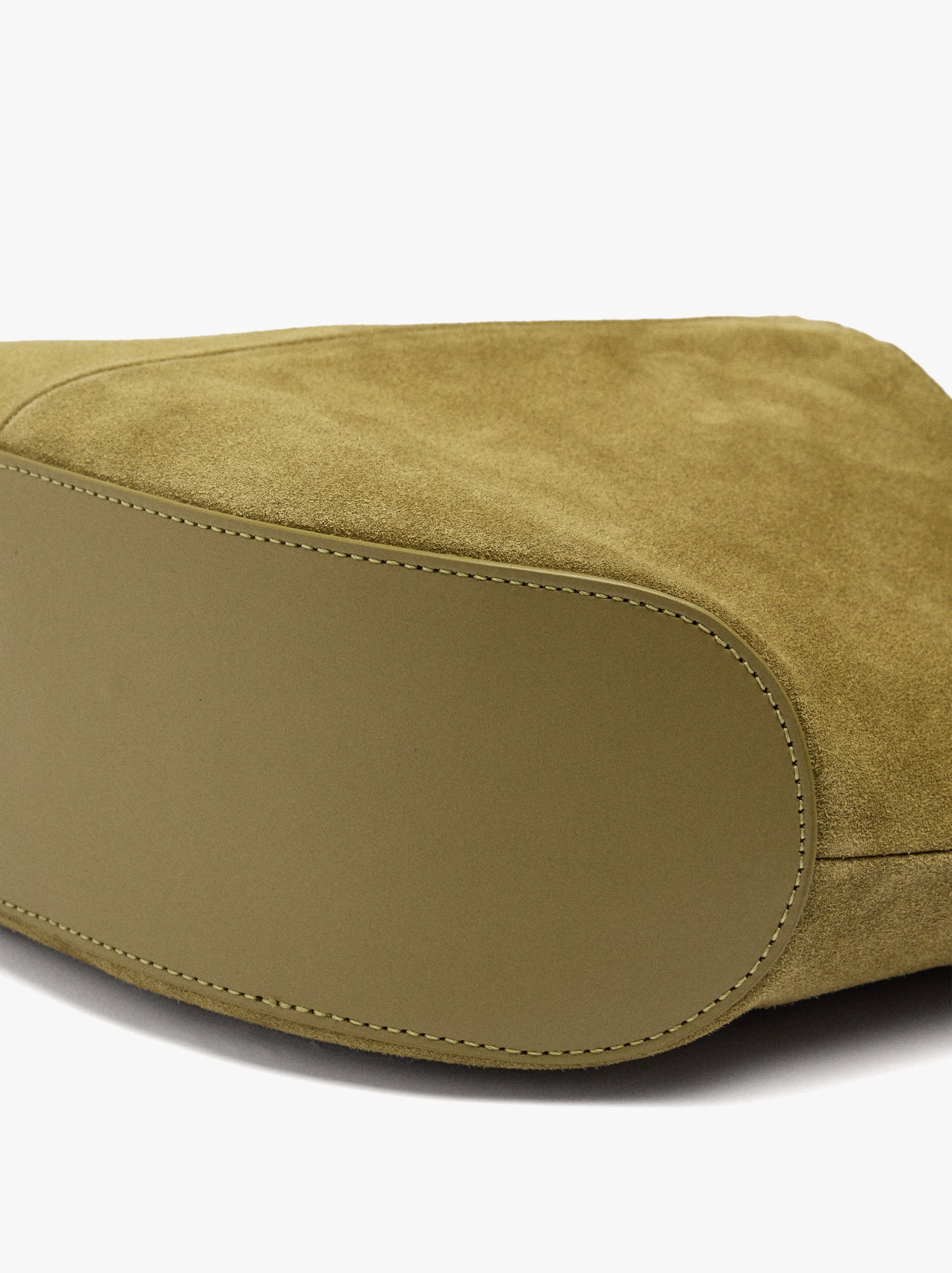 Rounded Leather Bag With Removable Bag