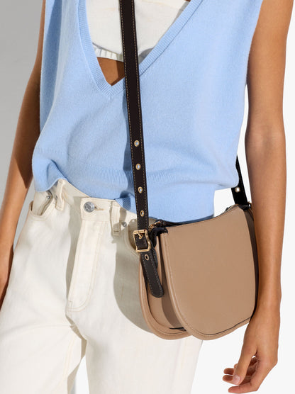 Structured Plain Crossbody Bag