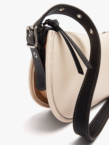 Structured Crossbody Bag With Color Block