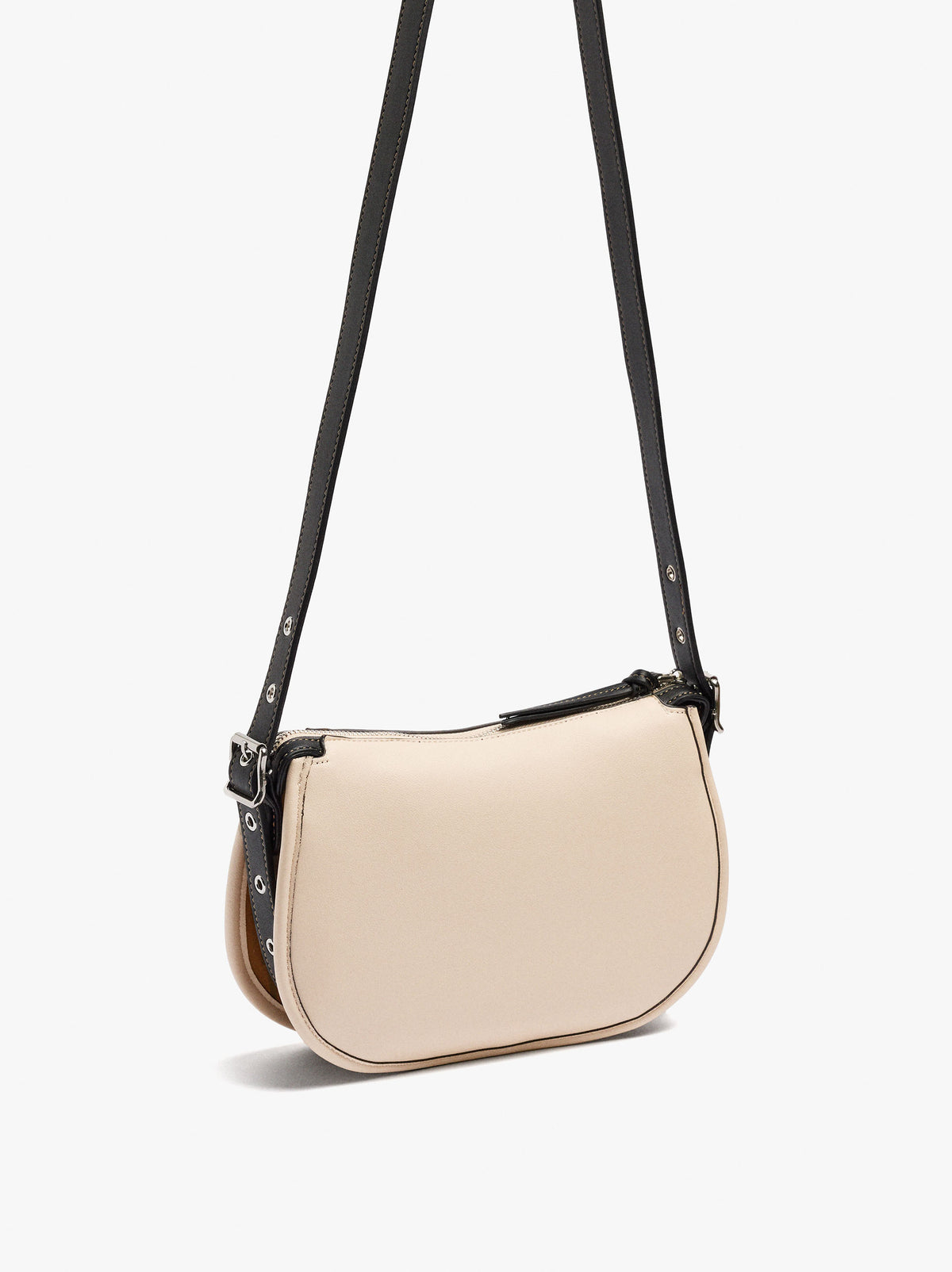 Structured Crossbody Bag With Color Block