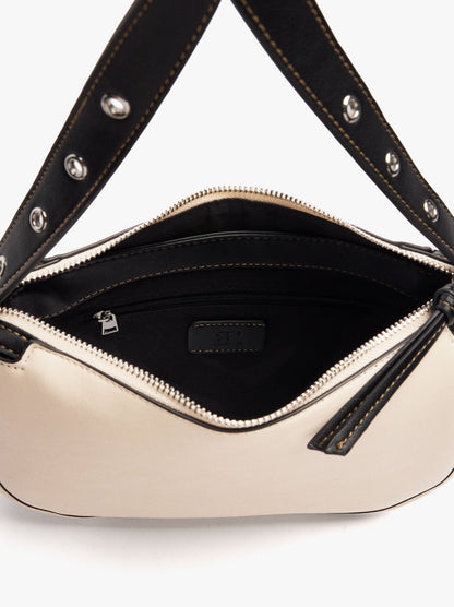 Structured Crossbody Bag With Color Block