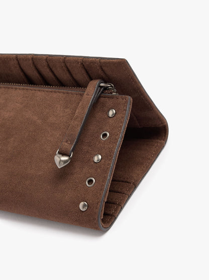 Leather-Effect Wallet With Studs