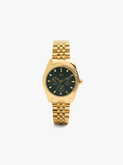 Round Watch With Stainless Steel Strap