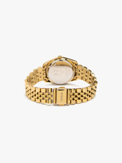 Round Watch With Stainless Steel Strap