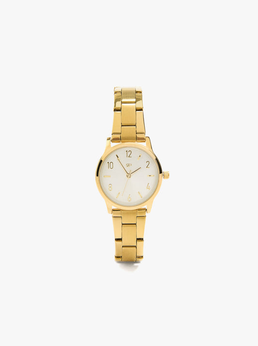Round Watch With Stainless Steel Bracelet
