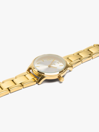 Round Watch With Stainless Steel Bracelet