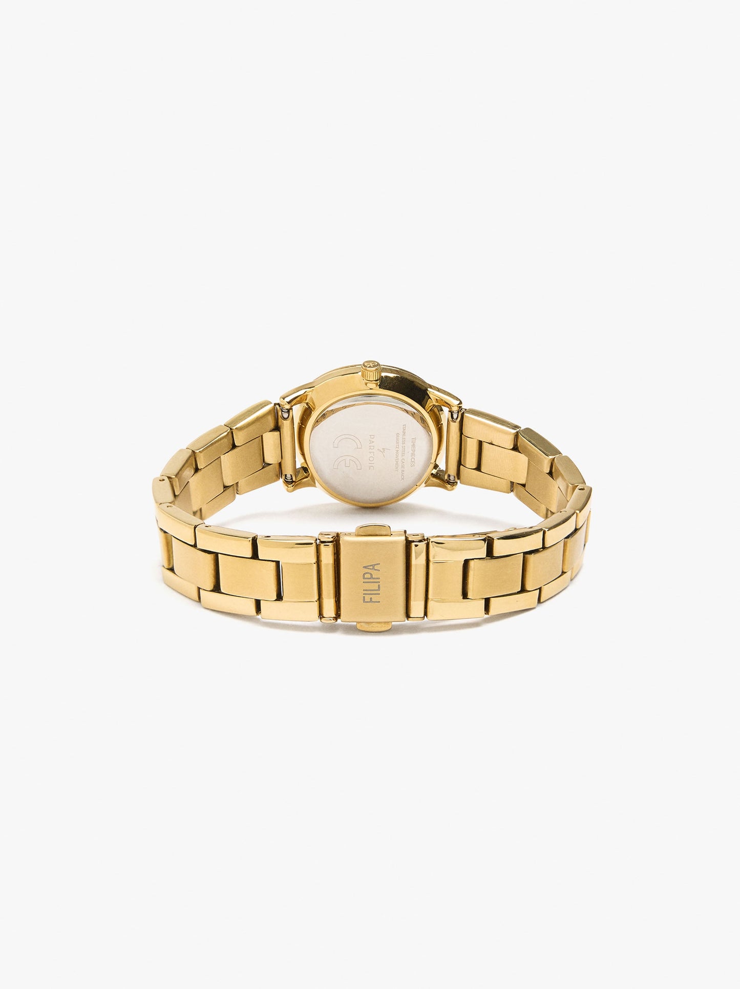 Round Watch With Stainless Steel Bracelet