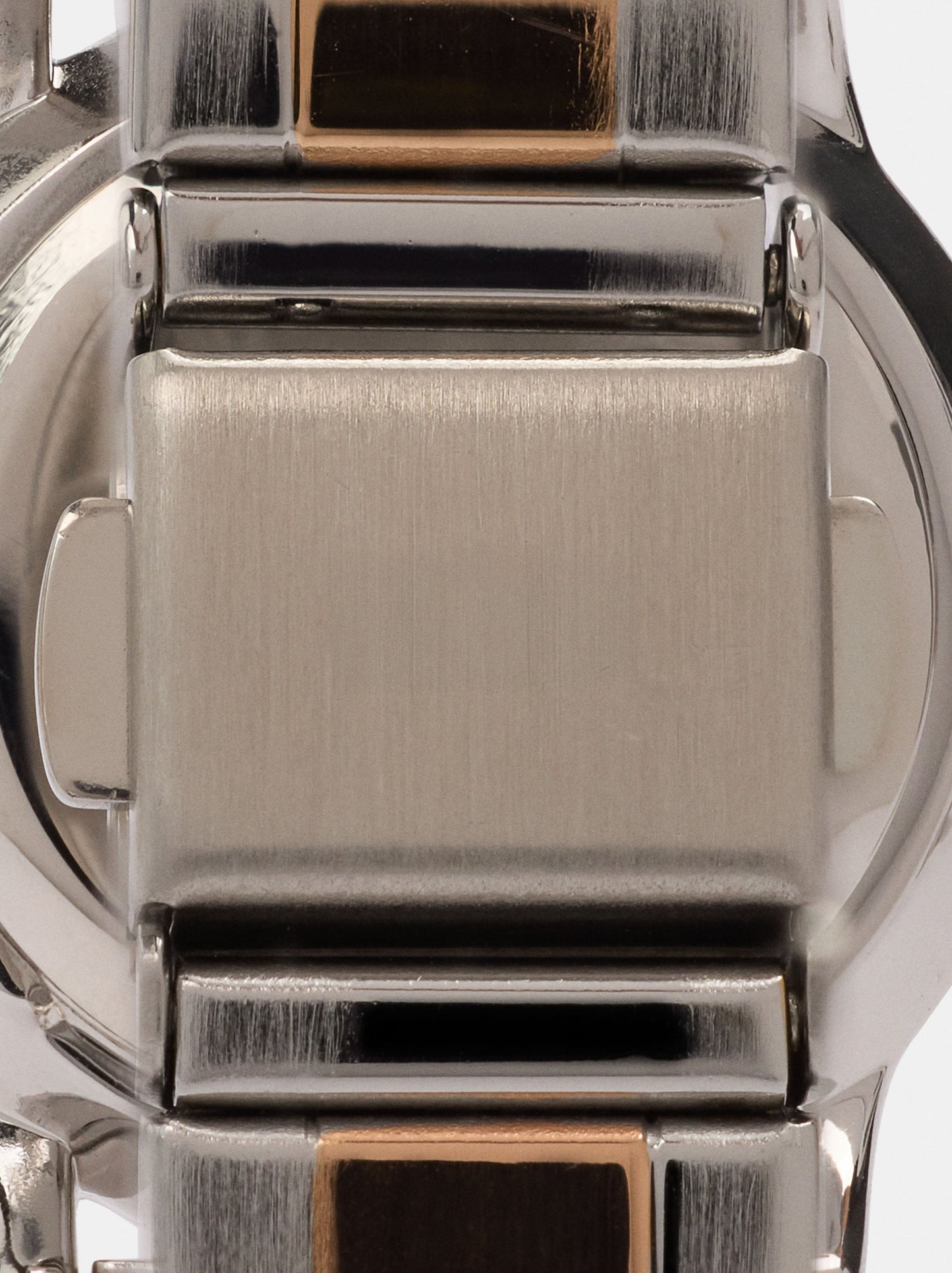 Round Bicolor Watch With Stainless Steel Bracelet