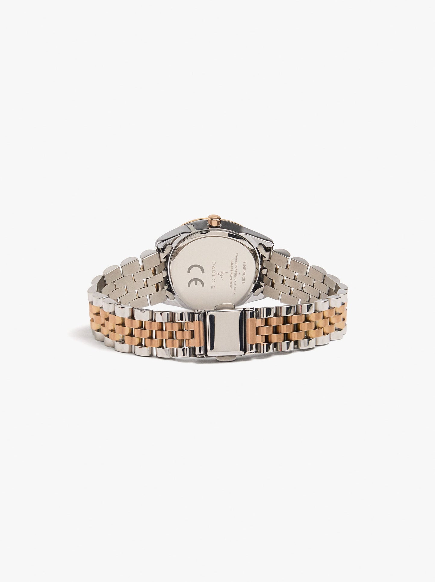 Bicolor Watch With Stainless Steel Bracelet