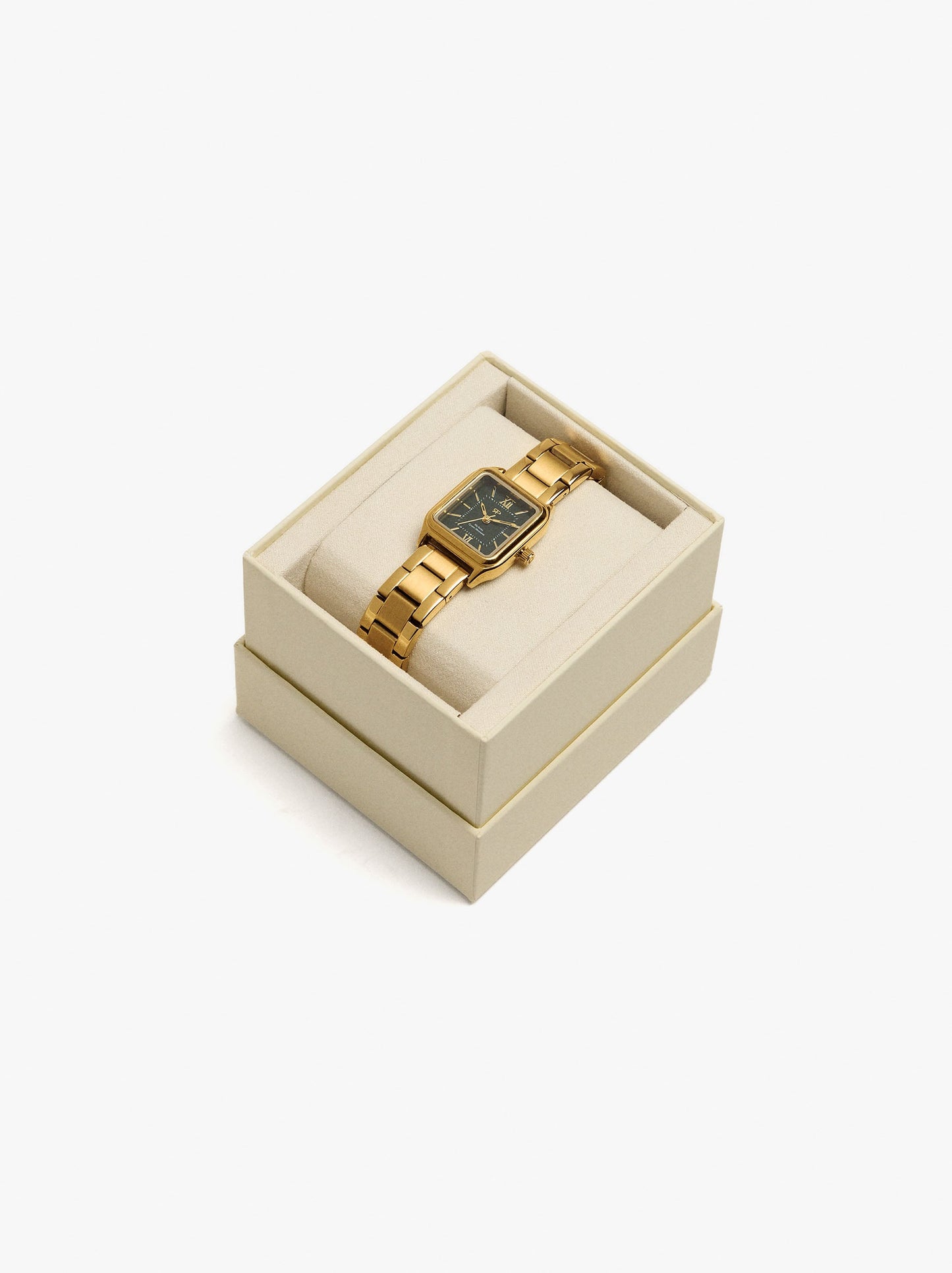 Square Watch With Stainless Steel Strap