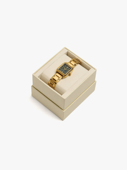 Square Watch With Stainless Steel Strap