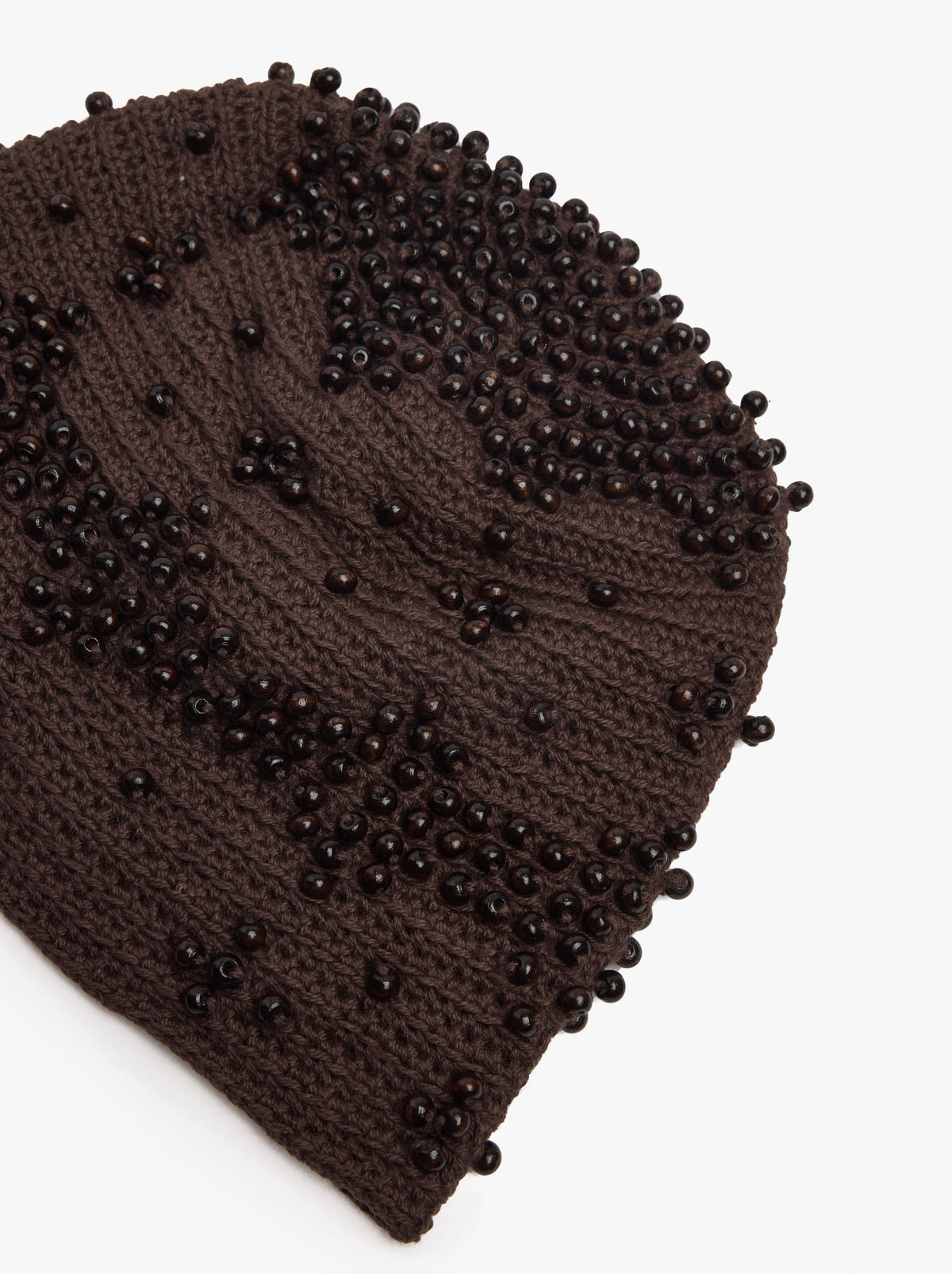 Knit Hat With Beads