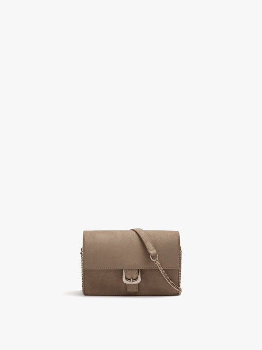 Crossbody Bag With Leather-Effect Flap