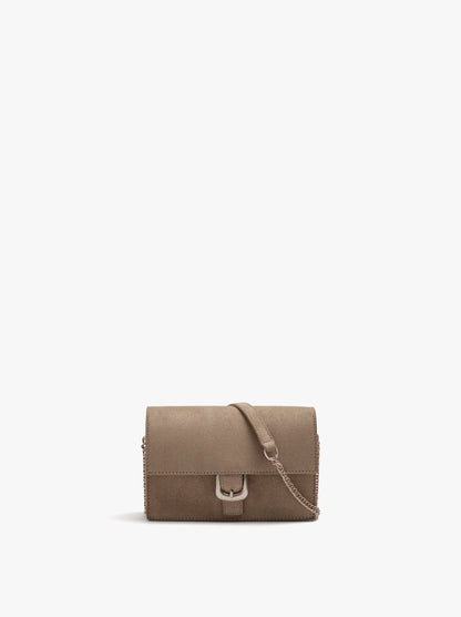 Crossbody Bag With Leather-Effect Flap