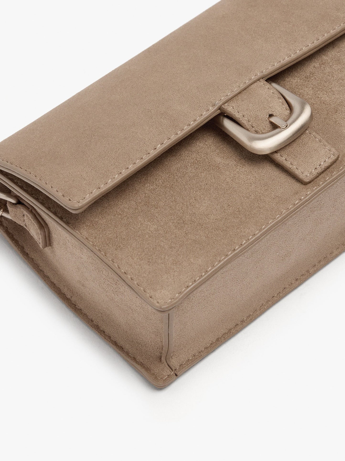 Crossbody Bag With Leather-Effect Flap