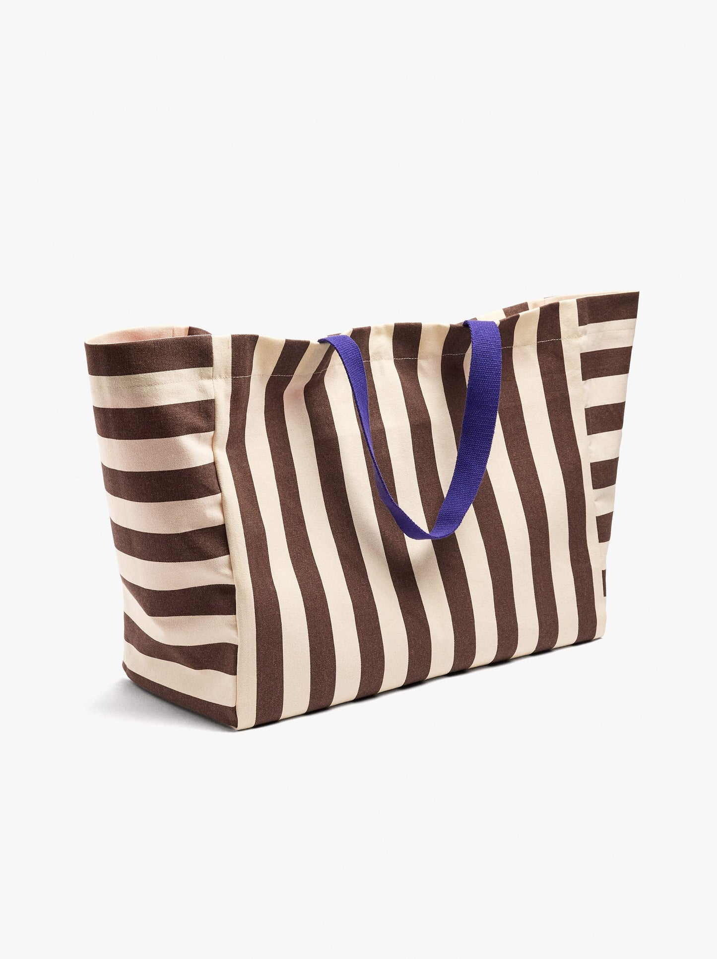 Shopper Bag With Stripes With Printed