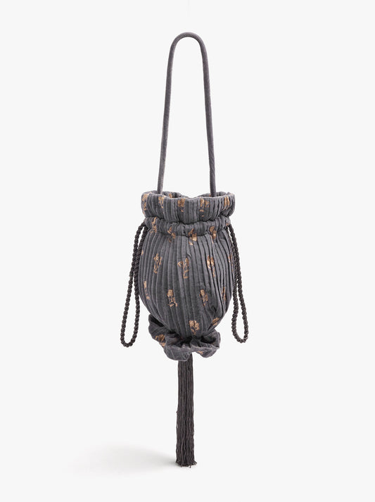 Pleated Velvet Party Bag
