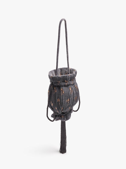 Pleated Velvet Party Bag