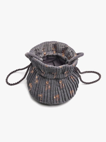 Pleated Velvet Party Bag