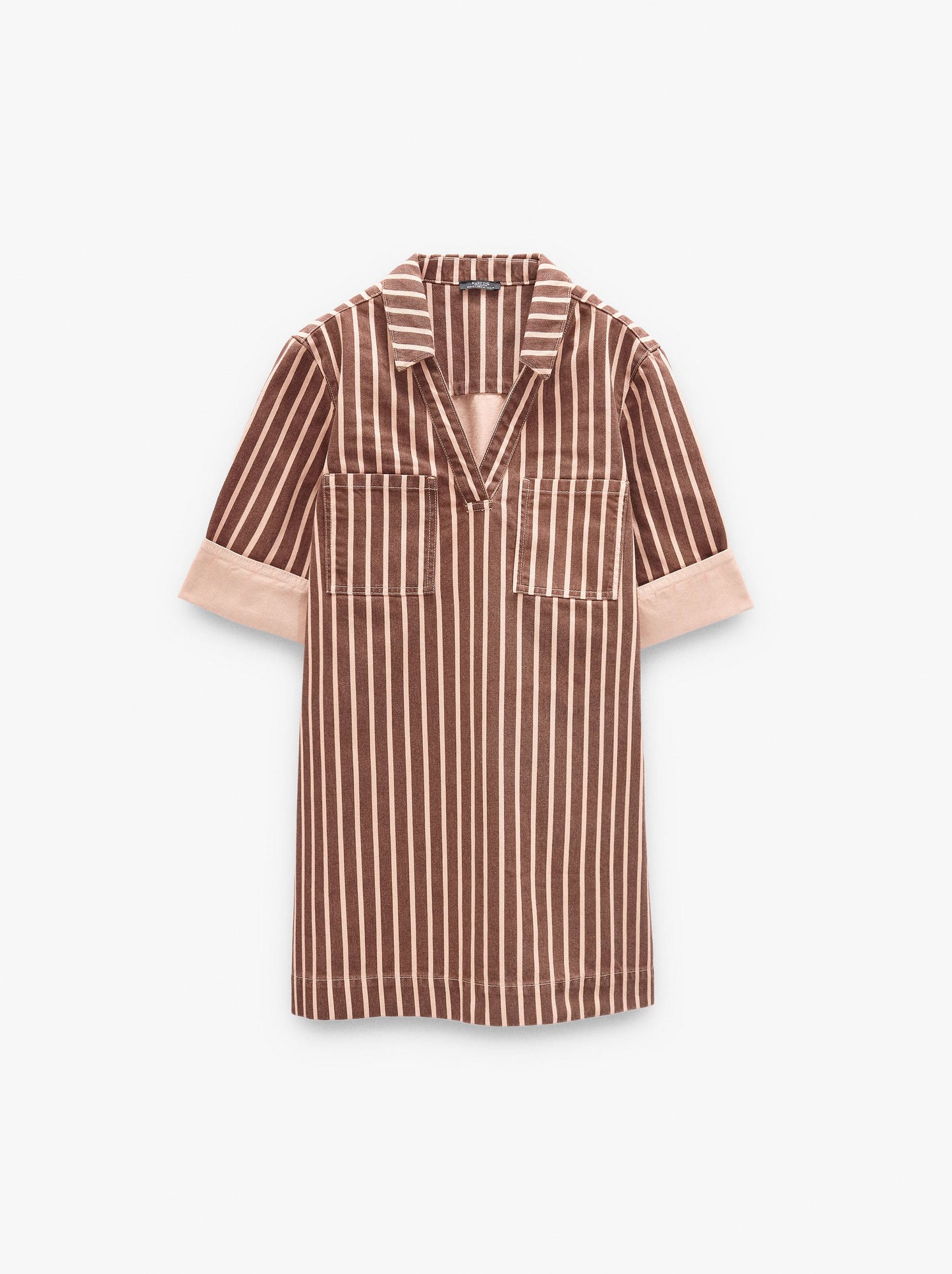 Shirt Dress With Stripes 100% Cotton