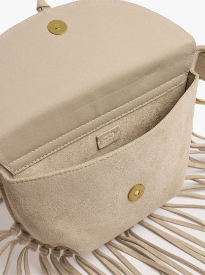 Leather-Effect Bum Bag With Fringes
