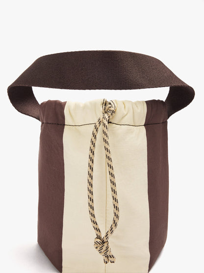 Multi-Purpose Nylon Pouch With Stripes