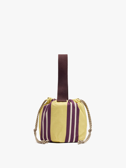 Multi-Purpose Nylon Pouch With Stripes