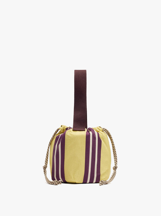 Multi-Purpose Nylon Pouch With Stripes