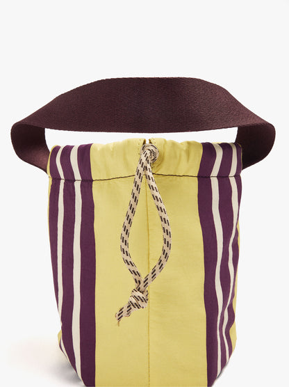 Multi-Purpose Nylon Pouch With Stripes