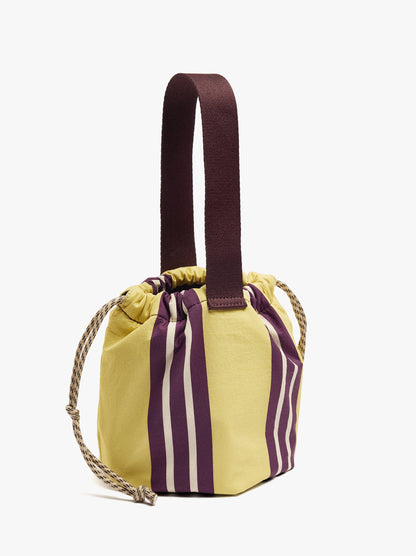 Multi-Purpose Nylon Pouch With Stripes